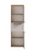 Midischrank >Lyon< in Wotaneiche, Kaschmir, MDF - 40x130x35cm (BxHxT)
