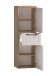 Midischrank >Lyon< in Wotaneiche, Kaschmir, MDF - 40x130x35cm (BxHxT)
