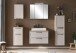 Midischrank >Lyon< in Wotaneiche, Kaschmir, MDF - 40x130x35cm (BxHxT)
