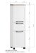 Midischrank >Lyon< in Wotaneiche, Kaschmir, MDF - 40x130x35cm (BxHxT)