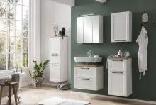 Spiegelschrank >Lyon< in weiß - 60x64x20cm (BxHxT)