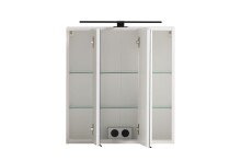 Spiegelschrank >Lyon< in weiß - 60x64x20cm (BxHxT)