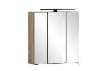 Spiegelschrank >Lyon< in Wotaneiche - 60x64x20cm...