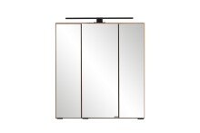 Spiegelschrank >Lyon< in Wotaneiche - 60x64x20cm (BxHxT)