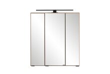Spiegelschrank >Lyon< in Wotaneiche - 60x64x20cm...