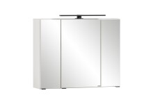Spiegelschrank >Lyon< in weiß - 80x64x20cm...