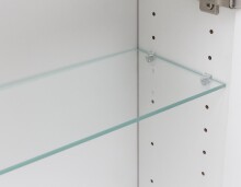 Spiegelschrank >Lyon< in weiß - 80x64x20cm (BxHxT)