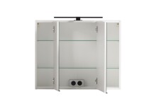 Spiegelschrank >Lyon< in weiß - 80x64x20cm (BxHxT)