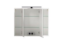 Spiegelschrank >Lyon< in weiß - 80x64x20cm (BxHxT)