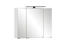 Spiegelschrank >Lyon< in weiß - 80x64x20cm...