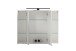Spiegelschrank >Lyon< in weiß - 80x64x20cm (BxHxT)