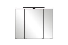 Spiegelschrank >Lyon< in Grafitgrau - 80x64x20cm...