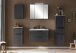 Spiegelschrank >Lyon< in Grafitgrau - 80x64x20cm (BxHxT)