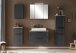 Spiegelschrank >Lyon< in Grafitgrau - 80x64x20cm (BxHxT)