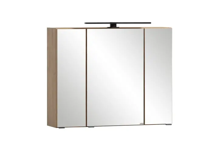Spiegelschrank >Lyon< in Wotaneiche - 80x64x20cm (BxHxT)
