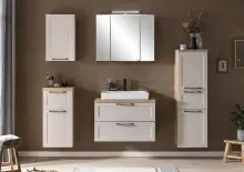 Spiegelschrank >Lyon< in Wotaneiche - 80x64x20cm (BxHxT)