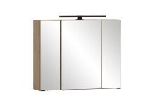 Spiegelschrank >Lyon< in Wotaneiche - 80x64x20cm (BxHxT)