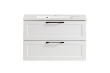 Waschtisch >Lyon< in weiß, MDF - 80x56x47cm...