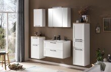 Waschtisch >Lyon< in weiß, MDF - 80x56x47cm (BxHxT)