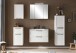 Waschtisch >Lyon< in weiß, MDF - 80x56x47cm (BxHxT)
