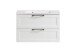 Waschtisch >Lyon< in weiß, MDF - 80x56x47cm (BxHxT)