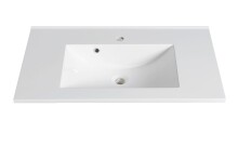 Waschtisch >Lyon< in grau, MDF - 80x56x47cm (BxHxT)