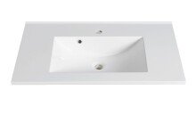 Waschtisch >Lyon< in grau, MDF - 80x56x47cm (BxHxT)