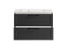 Waschtisch >Lyon< in grau, MDF - 80x56x47cm (BxHxT)
