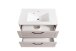 Waschtisch >Lyon< in Wotaneiche, Kaschmir, MDF - 80x56x47cm (BxHxT)