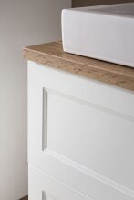 Waschtisch >Lyon< in weiß, MDF - 80x63x47cm (BxHxT)