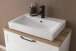 Waschtisch >Lyon< in weiß, MDF - 80x63x47cm (BxHxT)