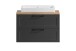 Waschtisch >Lyon< in grau, Wotaneiche, MDF - 80x63x47cm (BxHxT)