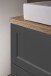 Waschtisch >Lyon< in grau, Wotaneiche, MDF - 80x63x47cm (BxHxT)