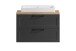 Waschtisch >Lyon< in grau, Wotaneiche, MDF - 80x63x47cm (BxHxT)