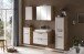 Waschtisch >Lyon< in Wotaneiche, Kaschmir, MDF - 80x63x47cm (BxHxT)