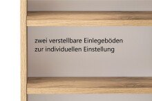 Hängeschrank >Nizza< in Wotaneiche-Dekor - 30x64x20cm (BxHxT)