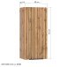 Hängeschrank >Nizza< in Wotaneiche-Dekor - 30x64x20cm (BxHxT)