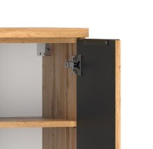 Midischrank >Nizza< in Wotaneiche-Dekor - 30x130x35cm (BxHxT)