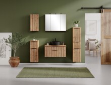 Midischrank >Nizza< in Wotaneiche - 30x130x35cm (BxHxT)