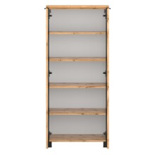 Midischrank >Nizza< in Wotaneiche-Dekor - 60x130x35cm (BxHxT)