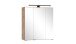 Badezimmerspiegelschrank >Nizza< in Wotaneiche-Dekor - 60x64x20cm (BxHxT)
