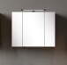 Badezimmerspiegelschrank >Nizza< in Wotaneiche - 80x64x20cm (BxHxT)