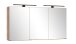 Badezimmerspiegelschrank >Nizza< in Wotaneiche-Dekor - 120x64x20cm (BxHxT)