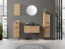 Waschtisch >Nizza< in Wotaneiche - 80x41x47cm (BxHxT)