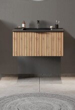 Waschtisch >Nizza< in Wotaneiche - 80x41x47cm (BxHxT)