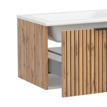 Waschtisch >Nizza< in Wotaneiche-Dekor - 120x41x47cm (BxHxT)