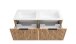 Waschtisch >Nizza< in Wotaneiche-Dekor - 120x41x47cm (BxHxT)