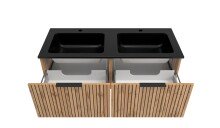 Waschtisch >Nizza< in Wotaneiche-Dekor - 120x41x47cm (BxHxT)