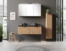 Waschtisch >Nizza< in Wotaneiche-Dekor - 120x41x47cm (BxHxT)