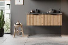 Waschtisch >Nizza< in Wotaneiche-Dekor - 120x41x47cm (BxHxT)